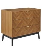 Commode Felix marron/ noir - 90x79x49 cm