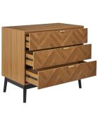 Commode Felix marron/ noir - 90x79x49 cm