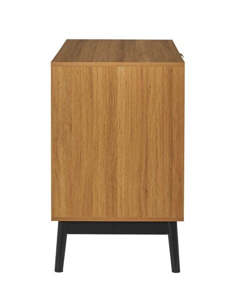 Commode Felix marron/ noir - 90x79x49 cm