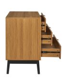 Commode Felix marron/ noir - 90x79x49 cm
