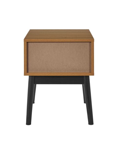 Chevet Felix marron/ noir - 40x50x40 cm