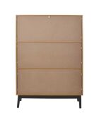 Bibliotheque Felix marron/ noir - 100x140x35 cm