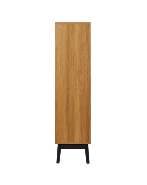 Bibliotheque Felix marron/ noir - 100x140x35 cm