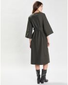 Robe en Laine mélangée Uruguay kaki