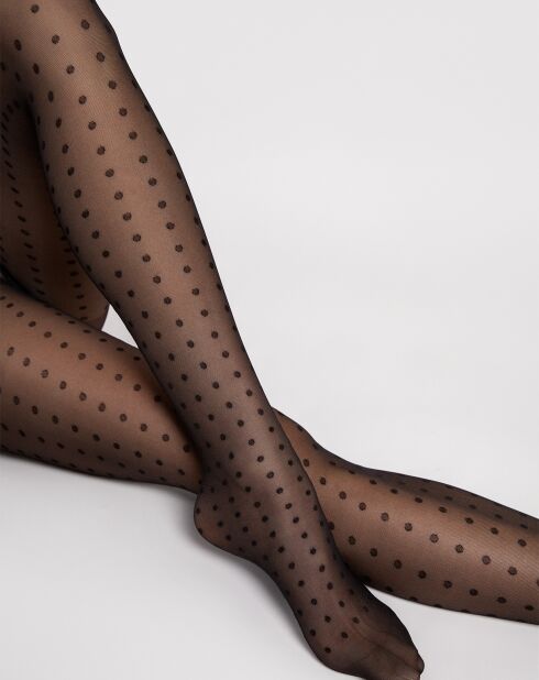 Collants à motifs Charlize 15 deniers noirs