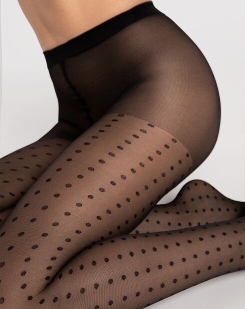 Collants à motifs Charlize 15 deniers noirs