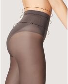 2 Collants Transparents Bikini Fit 20 deniers noirs