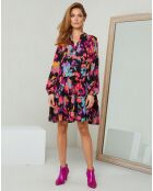 Robe Idylle multicolore/noir