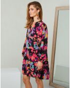 Robe Idylle multicolore/noir