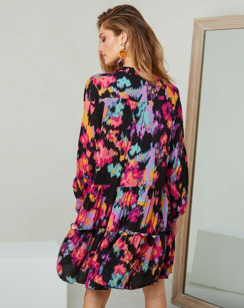 Robe Idylle multicolore/noir