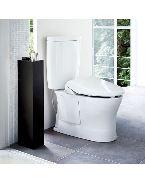 Rangement de salle de bain étroit noir - 13×17×70.5 cm