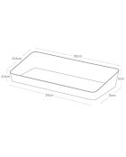 Plateau de commodité blanc - 30×13.5×5 cm