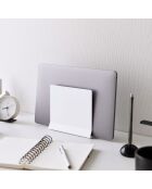 Support ordinateur portable blanc - 16×5.7×15.2 cm