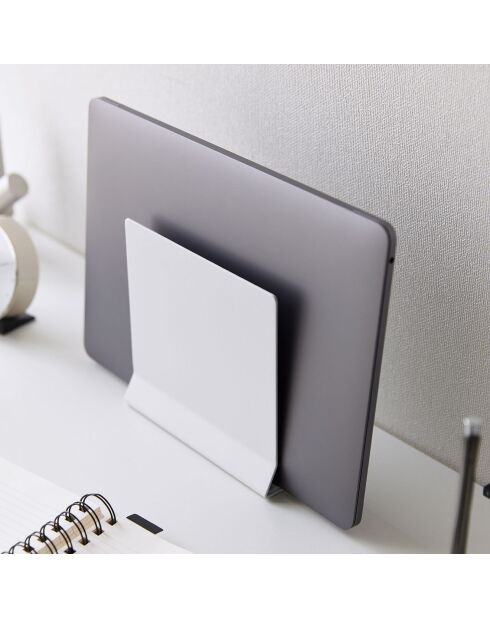 Support ordinateur portable blanc - 16×5.7×15.2 cm