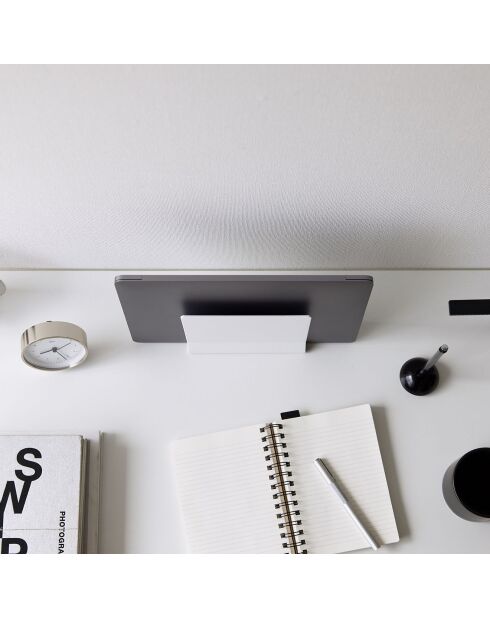 Support ordinateur portable blanc - 16×5.7×15.2 cm