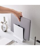 Support ordinateur portable blanc - 16×5.7×15.2 cm