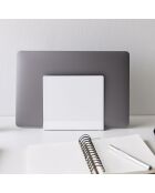 Support ordinateur portable blanc - 16×5.7×15.2 cm