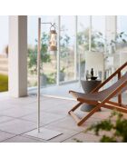 Supporto per lanterna regolabile bianco - 26×30×80/152 cm