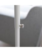 Supporto per lanterna regolabile bianco - 26×30×80/152 cm