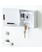 Boîte À Clés magnétique blanche - 15.8×5.5×15.8 cm