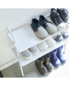 Weißer Schuhhalter für Kinder - 50×22×48 cm