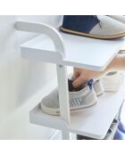 Weißer Schuhhalter für Kinder - 50×22×48 cm