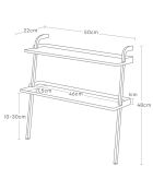Weißer Schuhhalter für Kinder - 50×22×48 cm