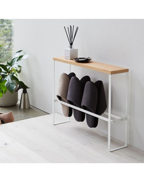 Porte-Chaussures blanc - 50×12×41 cm
