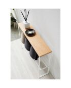Porte-Chaussures blanc - 50×12×41 cm