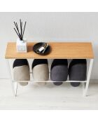 Porte-Chaussures blanc - 50×12×41 cm