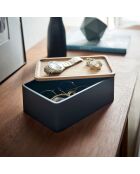 Boîte de rangement pour accessoires noire - 18.5×12.5×7 cm