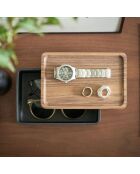 Boîte de rangement pour accessoires noire - 18.5×12.5×7 cm