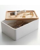 Boîte de rangement pour accessoires blanche - 18.5×12.5×7 cm