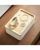 Boîte de rangement pour accessoires blanche - 18.5×12.5×7 cm