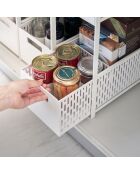 Paniers de rangement 2 Niveaux blanc - 16×32.5×46 cm