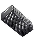 Paniers de rangement 2 Niveaux noir - 16×32.5×46 cm
