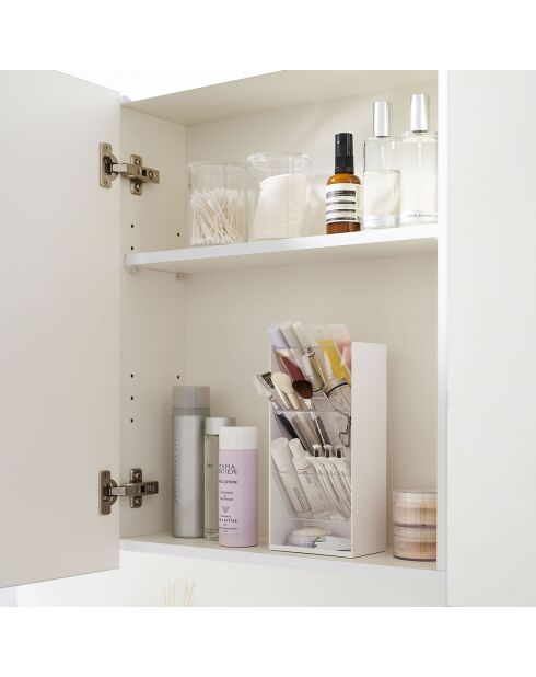 Rangement de maquillage blanc - 12×7.7×25 cm