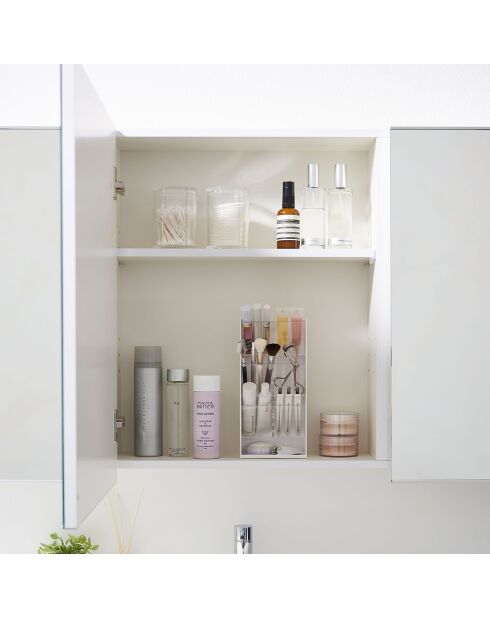 Rangement de maquillage blanc - 12×7.7×25 cm
