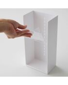 Rangement de maquillage blanc - 12×7.7×25 cm