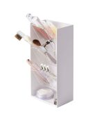 Rangement de maquillage blanc - 12×7.7×25 cm