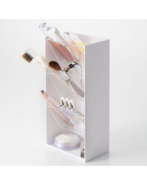 Rangement de maquillage blanc - 12×7.7×25 cm