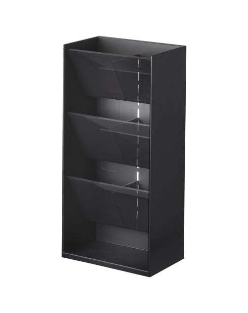 Rangement de maquillage noir - 12×7.7×25 cm
