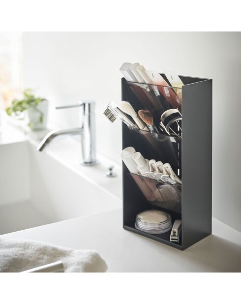 Soporte de maquillaje negro - 12×7,7×25 cm