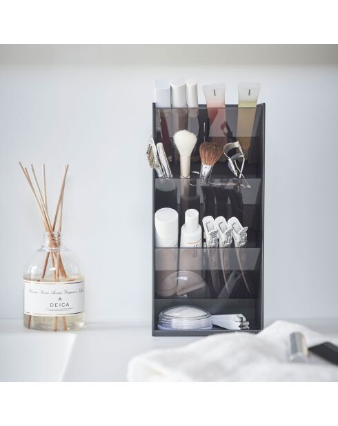 Rangement de maquillage noir - 12×7.7×25 cm