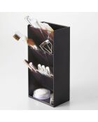 Schwarzer Schminkhalter - 12×7,7×25 cm