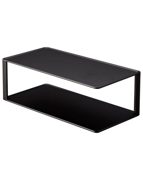 Porte-vaisselle rectangulaire noir - 30×15×10 cm