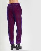 Pantalon en Velours côtelé Vischio violet
