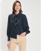 Chemise à Col Pointu noire