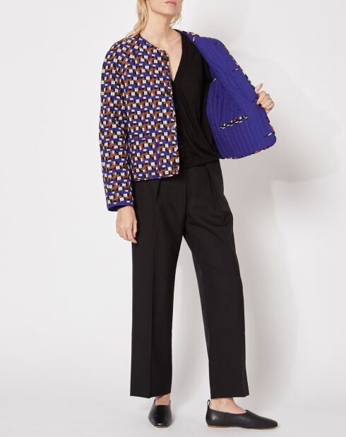 Veste 100% Soie Eve Tempo violette