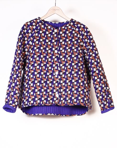Veste 100% Soie Eve Tempo violette